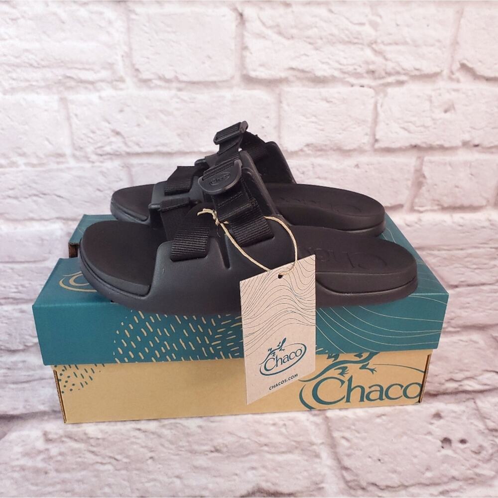 Chaco Chillos youth sandals size 2 slip on new with box black